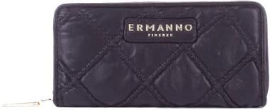 Ermanno Scervino Zwarte ritsportemonnee met kaartvakken Black Dames