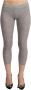 Ermanno Scervino Gray Modal Low Waist Cropped Leggings Slim Pants Grijs Dames - Thumbnail 1
