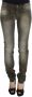 Ermanno Scervino Gray Wash Cotton Blend Slim Fit Jeans Grijs Dames - Thumbnail 1