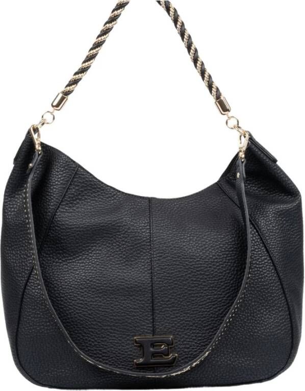 Ermanno Scervino Grote Tote Tas Eba Soft Crème Zwart Dames