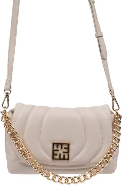 Ermanno Scervino Kleine Flap Baguette Pamela Crème Wit Dames