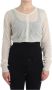 Ermanno Scervino Lingerie Knit Cropped Wool Sweater Cardigan Wit Dames - Thumbnail 1