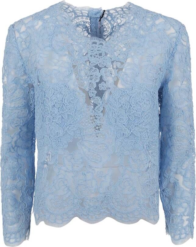 Ermanno Scervino Long Sleeve TOP Blauw Dames