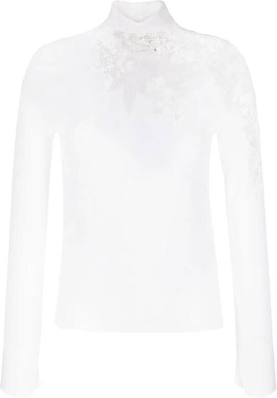 Ermanno Scervino Witte Sweaters White Dames