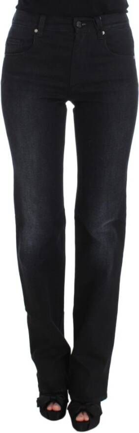 Ermanno Scervino Meng slanke fit bootcut jeans Zwart Dames