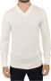 Ermanno Scervino Wool Blend V-neck Pullover Sweater Wit Heren - Thumbnail 1