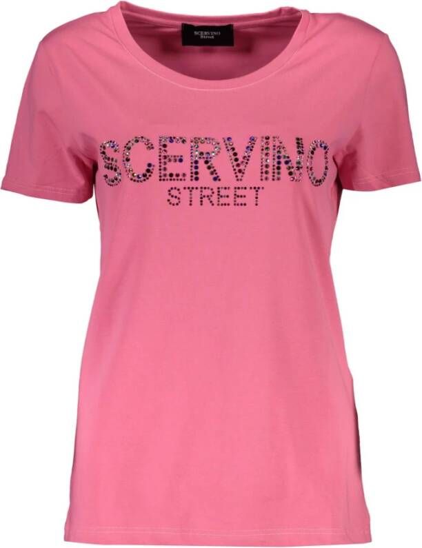 Ermanno Scervino Pink Cotton Tops T-Shirt Roze Dames