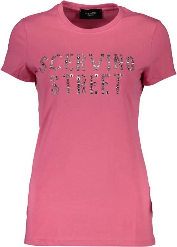 Ermanno Scervino Pink Cotton Tops T-Shirt Roze Dames