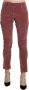 Ermanno Scervino Red Mid Taille Skinny katoenen broek Rood Dames - Thumbnail 1