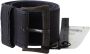 Ermanno Scervino Black Navy Blue Wide Square Rustic Buckle Belt Blauw Heren - Thumbnail 1