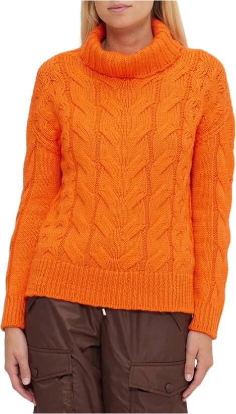 Ermanno Scervino Round-neck Knitwear Oranje Dames