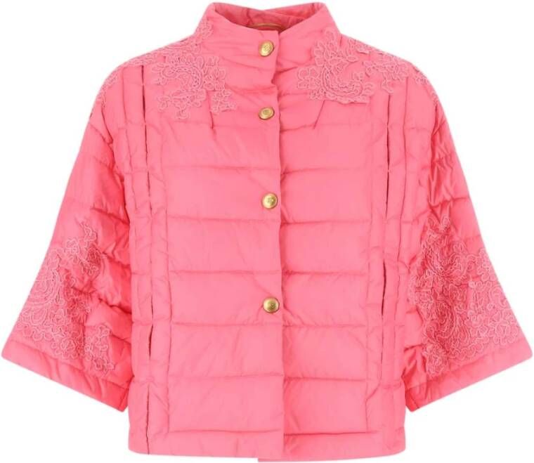 Ermanno Scervino Stijlvolle Roze Nylon Donsjas Pink Dames