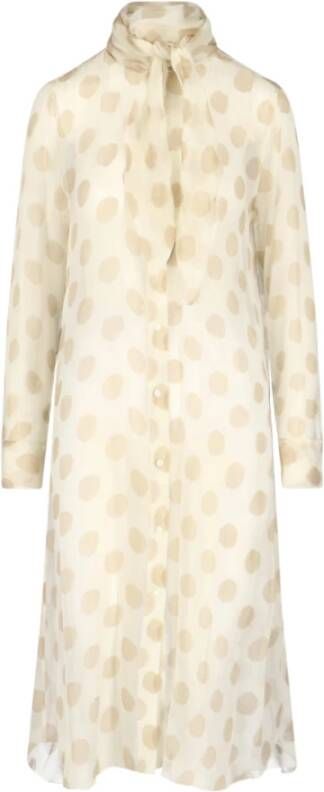 Ermanno Scervino Shirt Dresses Beige Dames