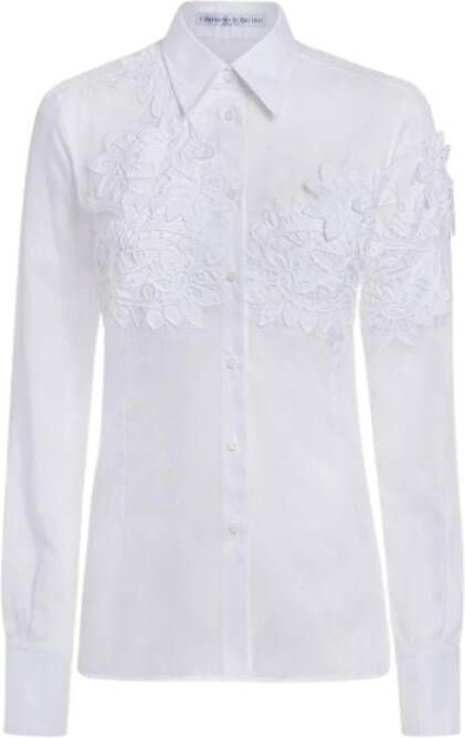 Ermanno Scervino Shirt met borduurwerk Wit Dames