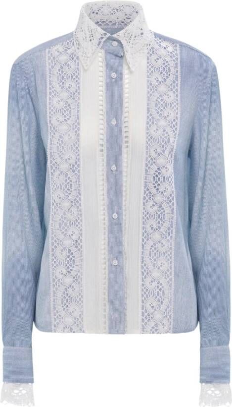 Ermanno Scervino Shirts Blauw Dames