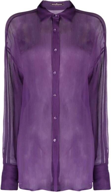Ermanno Scervino Shirts Purple Dames