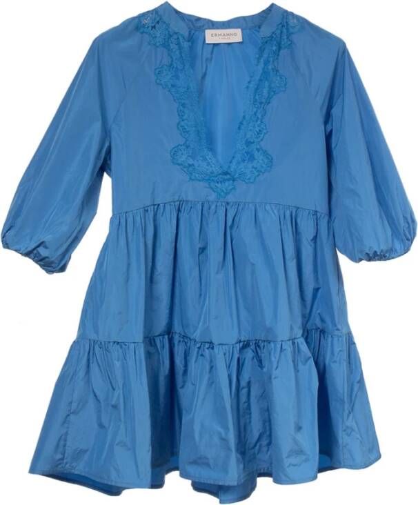 Ermanno Scervino Short Dresses Blauw Dames