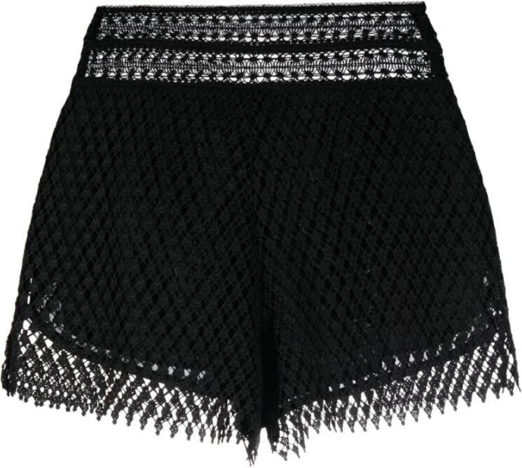 Ermanno Scervino Short Shorts Zwart Dames