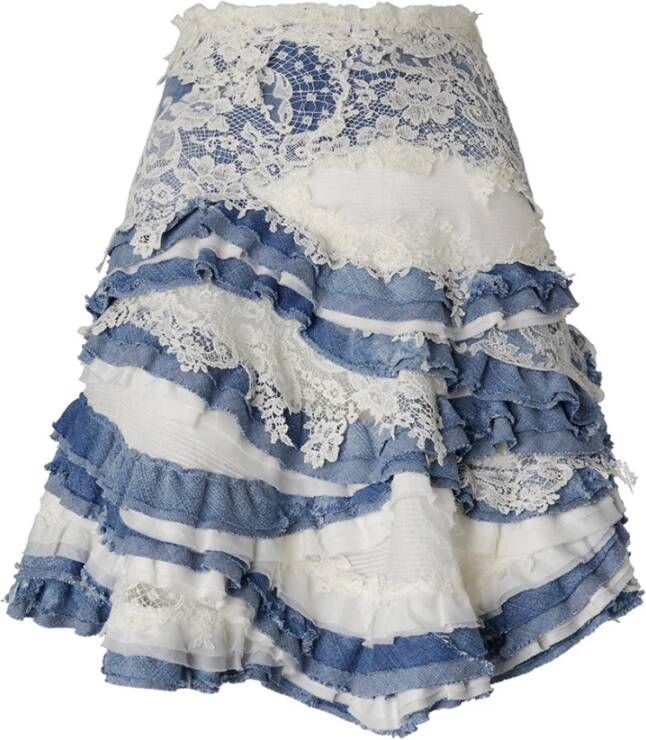 Ermanno Scervino Short Skirts Blauw Dames