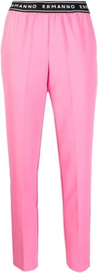 Ermanno Scervino Slim-fit Trousers Roze Dames