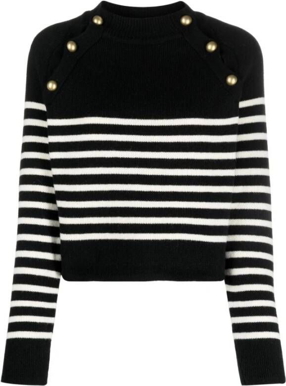 Ermanno Scervino Round-neck Knitwear Blauw Dames