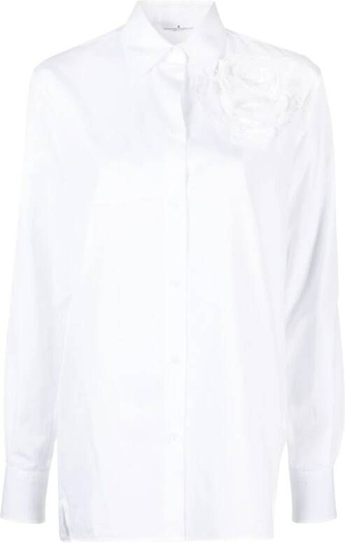 Ermanno Scervino Stijlvolle Witte Shirt voor Vrouwen White Dames