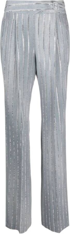 Ermanno Scervino Straight Trousers Grijs Dames