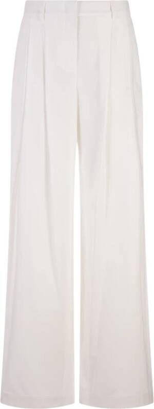 Ermanno Scervino Straight Trousers Wit Dames