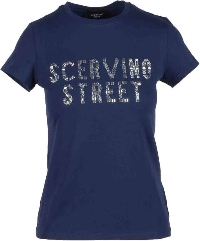 Ermanno Scervino T-shirt Blauw Dames