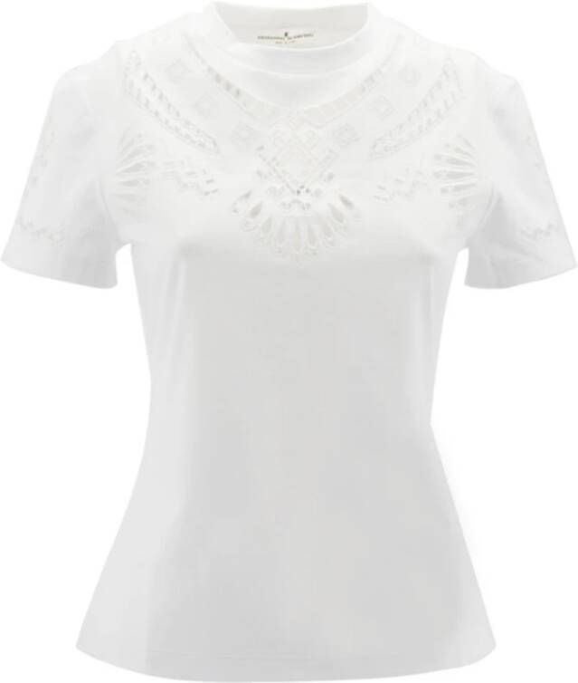 Ermanno Scervino T-shirt D402L330Dux White Dames