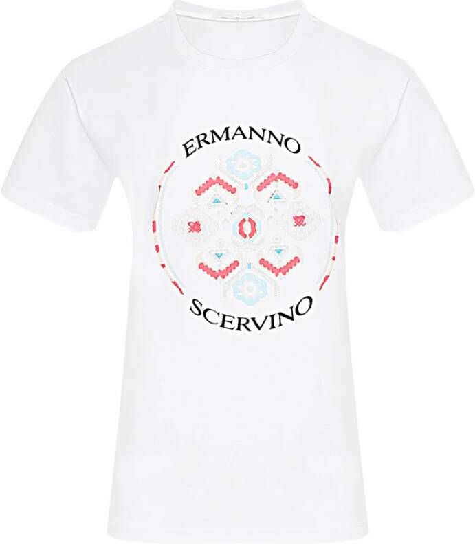 Ermanno Scervino T-shirt Wit Dames