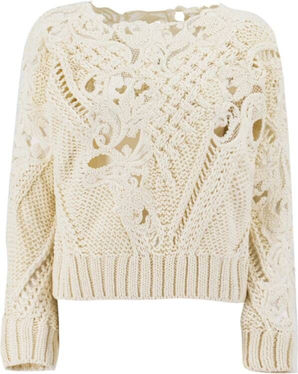 Ermanno Scervino Trui met ronde hals Beige Dames