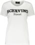 Ermanno Scervino Witte Katoenen T-Shirt met Korte Mouwen en Borduursel White Dames - Thumbnail 1
