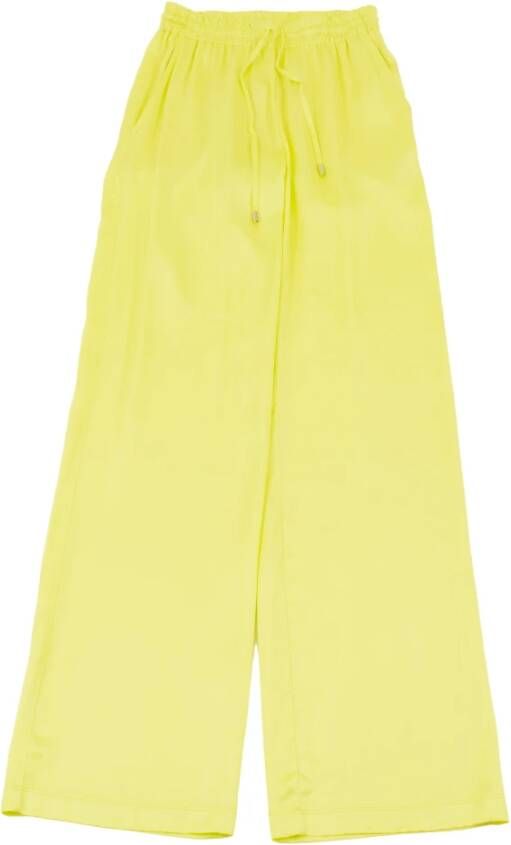 Ermanno Scervino Wide Trousers Geel Dames