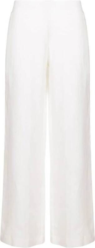 Ermanno Scervino Wide Trousers Wit Dames