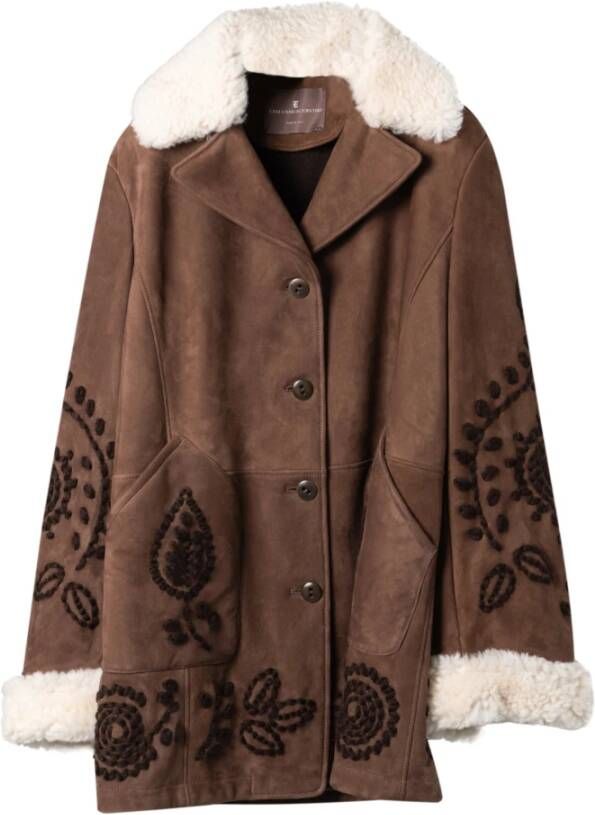 Ermanno Scervino Winter Jackets Bruin Dames