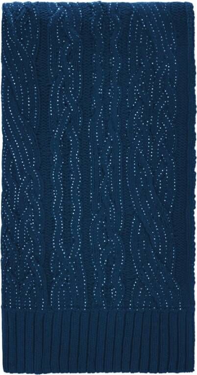 Ermanno Scervino Winter Scarves Blauw Dames