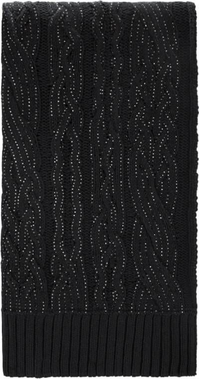 Ermanno Scervino Zwarte sjaals van Black Dames