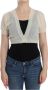 Ermanno Scervino Witte Wol Cropped Sweater met Knoopsluiting White Dames - Thumbnail 1