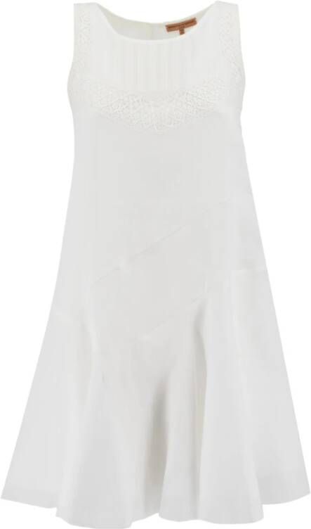 Ermanno Scervino Women Clothing Dress Snow White off White Ss23 Wit Dames