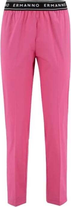 Ermanno Scervino Women Clothing Trousers Pink Car Caf Black Ss23 Roze Dames
