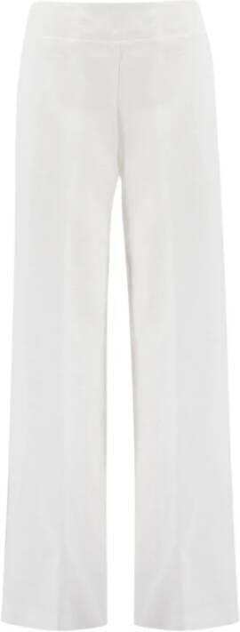 Ermanno Scervino Women Clothing Trousers Snow White off White Ss23 Wit Dames