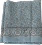 Er no Scervino Zijden Bandana Wrap Shawl Sjaal Blauw - Thumbnail 1