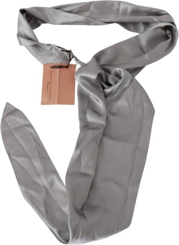 Ermanno Scervino Luxe Zijden Sjaal voor Mannen Gray Heren