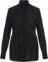 Ermanno Scervino Zwarte Crepe de Chine Blouse met Strass Detail Zwart Dames - Thumbnail 1