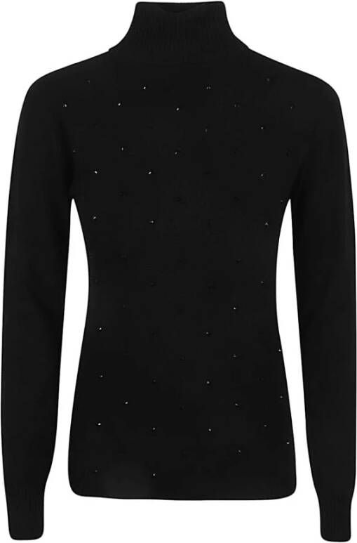 Ermanno Scervino Zwarte Sweaters Maatvoering klopt Model 40 (It) Zwart Dames
