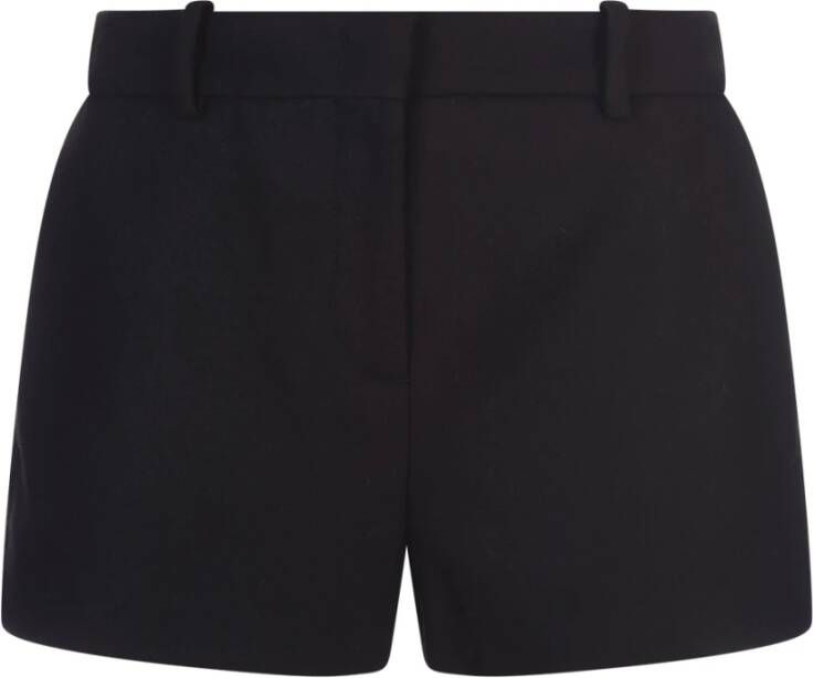 Ermanno Scervino Zwarte Wollen Shorts met Tailored Fit Zwart Dames