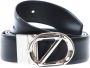 Ermenegildo Zegna Stijlvolle Leren Riemen voor Mannen Black Heren - Thumbnail 1