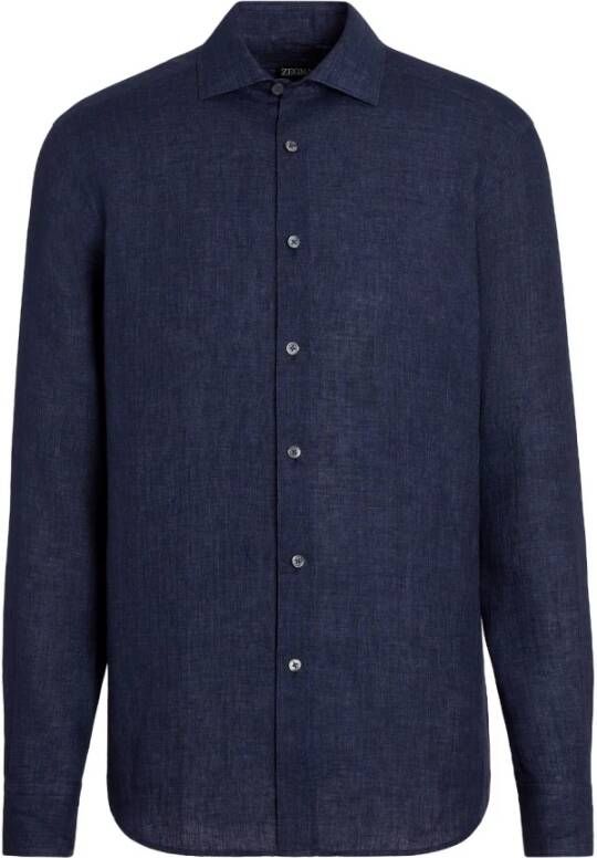 Ermenegildo Zegna Casual overhemd Blauw Heren