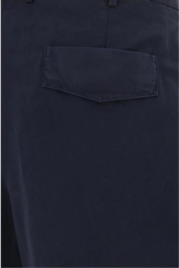 Ermenegildo Zegna Monochrome Katoenen Shorts met Knoopsluiting Blue Heren - Foto 2